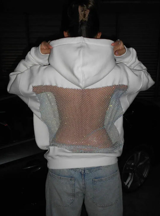 Crystal Mesh Hoodie
