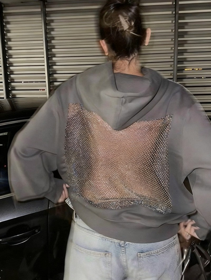 Crystal Mesh Hoodie